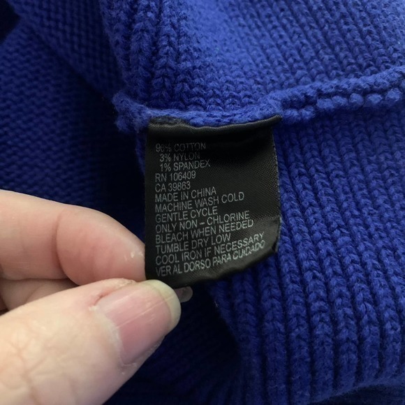 TAHARI Cobalt Blue Dolman Sleeve Bodycon Sweater Dress - Picture 9 of 9